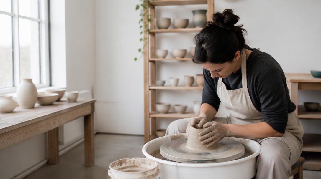 Making a Bowl From a Single Block of Clay